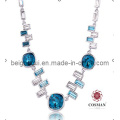 Sw Elements Cristal Indicolite Cor Últimas Model Fashion Necklace